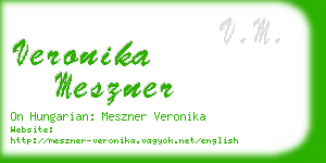 veronika meszner business card